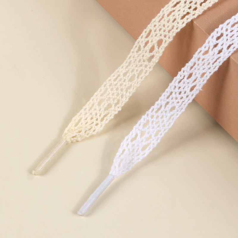 Lace Hollow Flat Shoelaces Whi - Lace Replacement Flat 评论和价格