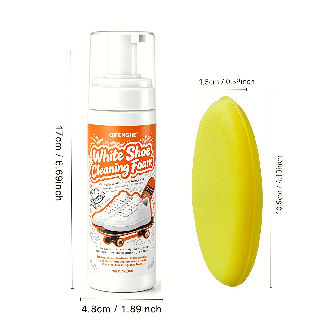 Portable No Rinse White Shoe C - Care For Sneaker 评论和价格