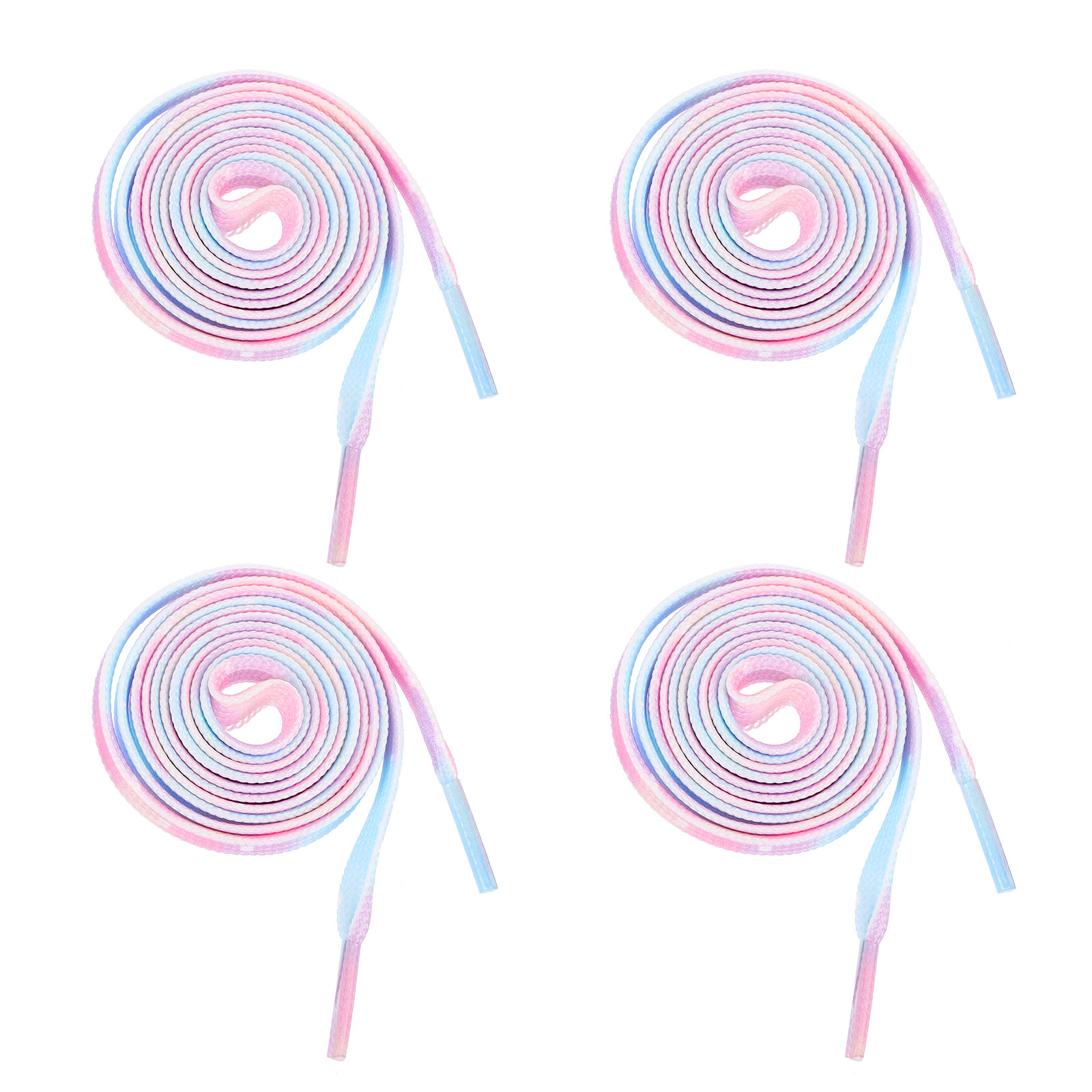 2Pairs Decorative Tie-Dye Shoe - Lace Replacement Flat 评论和价格