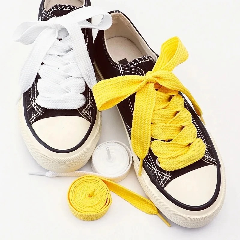 Fashion Colored Flat Shoelaces - Lace Replacement Flat 评论和价格